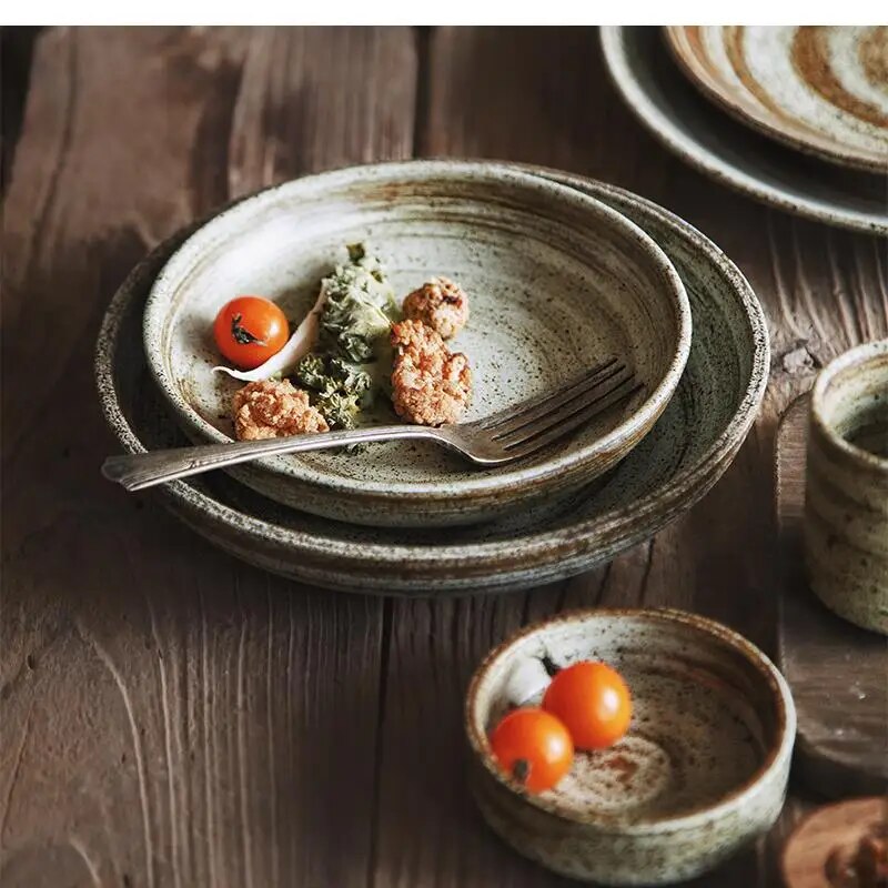 Home Cooking Japanese - Japon El Yapımı Taş Eşya Sofra