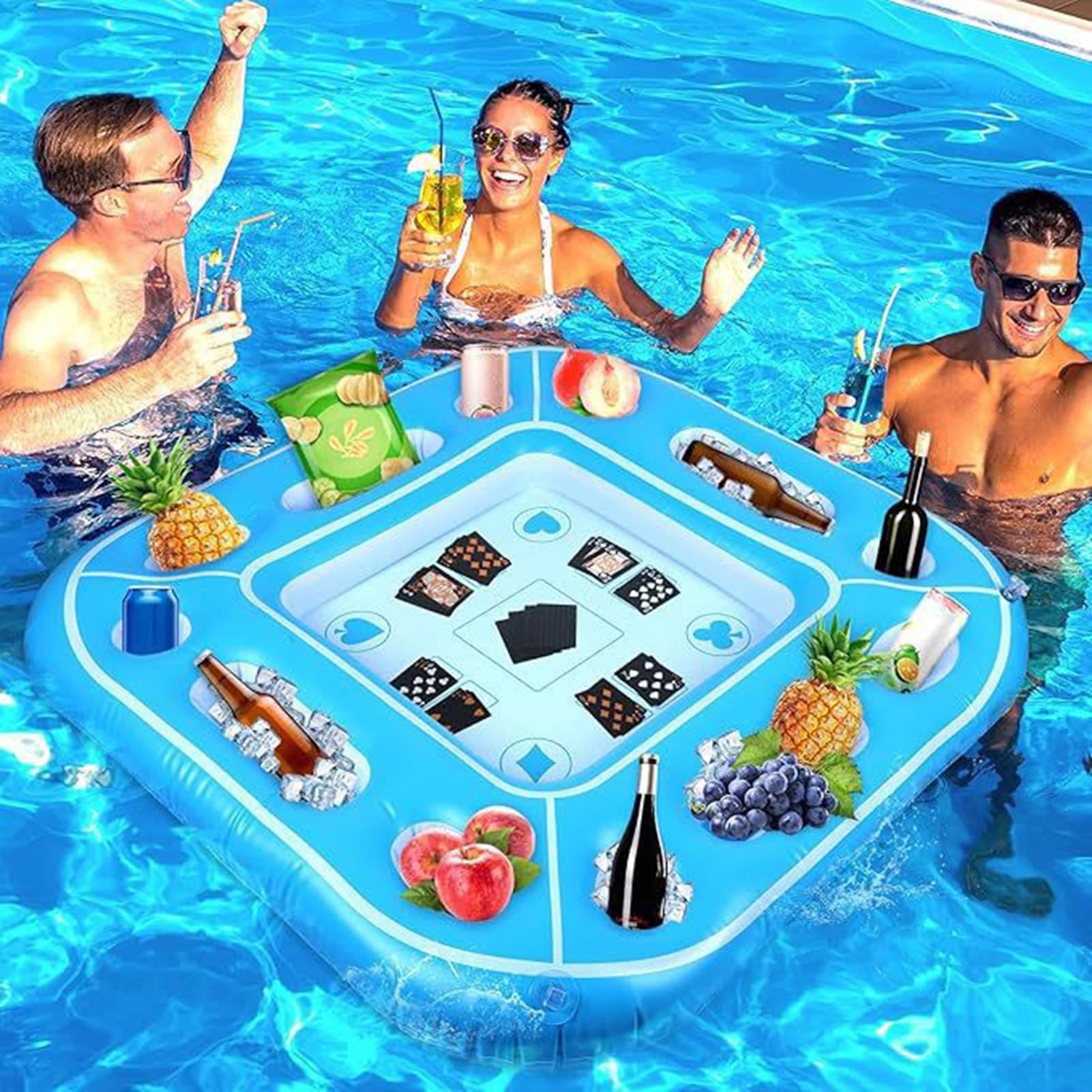 Home Cooking Game - Şişme Havuz Yüzen Masası Bardak Tutucularla,