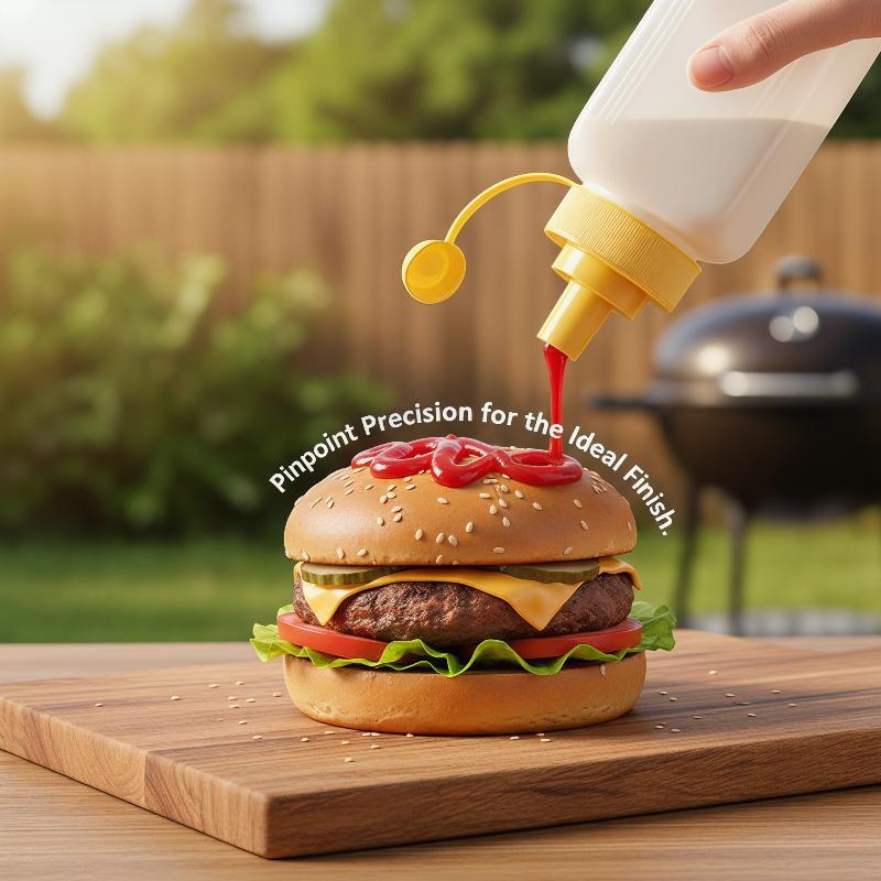 Home Cooking Fast Foods - Sıkmalı Sos Dispenseri Toz Geçirmez Geniş