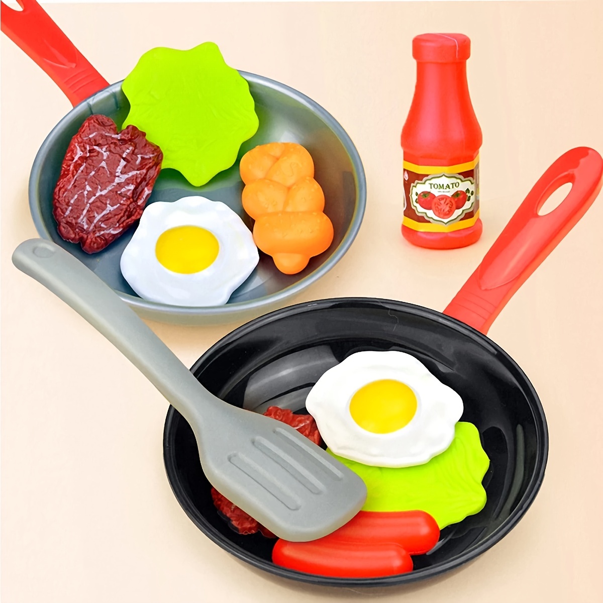 Home Cooking Game - 8 adet çocuk mutfak oyuncak yiyecekler