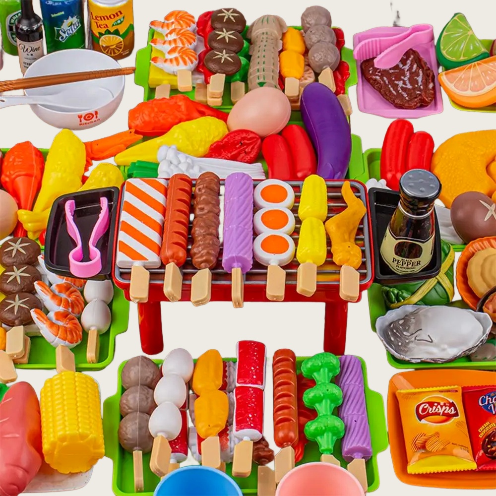 Home Cooking Game - Bebek Giydirme Mutfak Oyuncakları Barbekü Seti