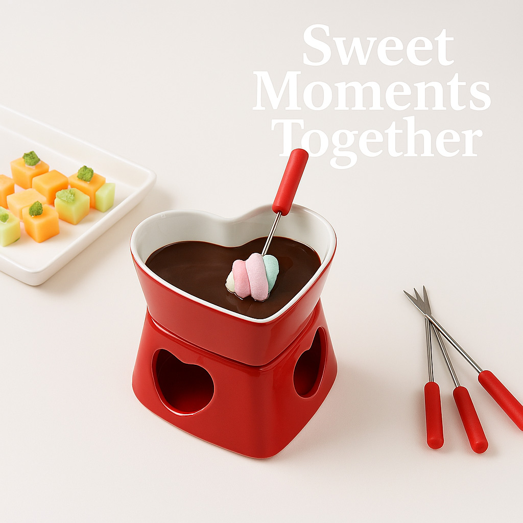320 ml Seramik Kalp Şeklinde F - Fondue Pot Ceramic incelemesi ve fiyatı