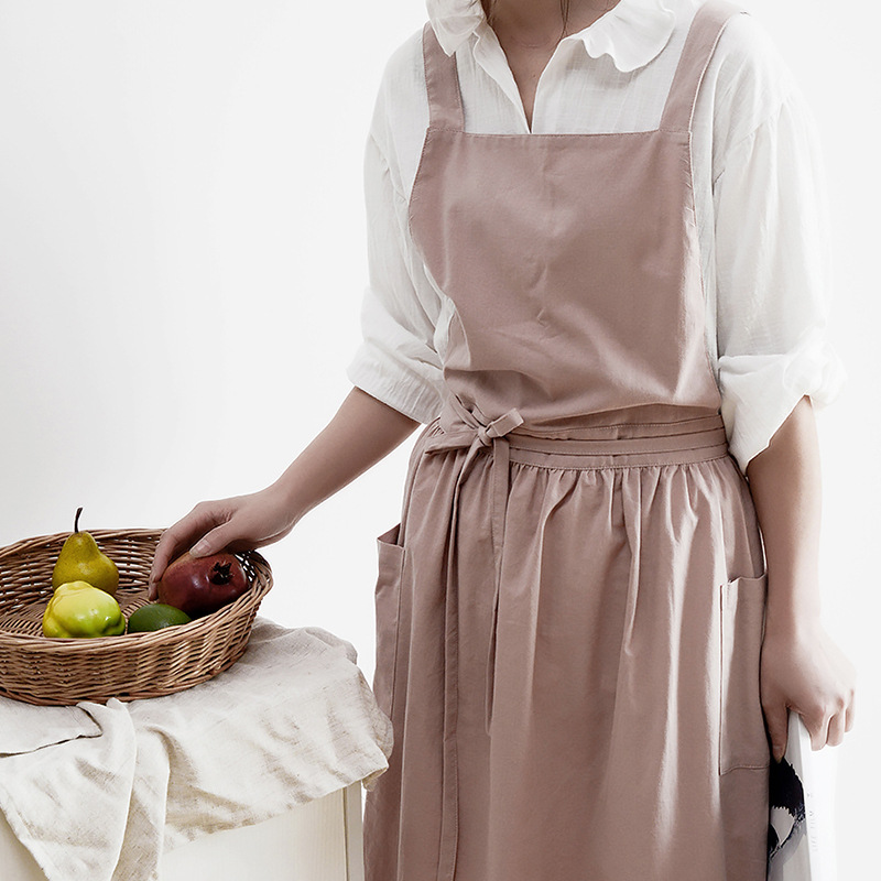 Kadın Pamuk Keten Önlük Önlük  - Home Cooking Japanese incelemesi ve fiyatı
