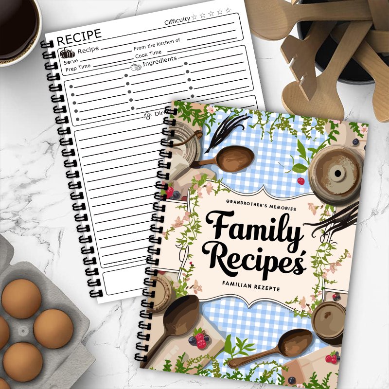 A5 tarif kitabı, mavi kareli d - Home Cooking Book incelemesi ve fiyatı