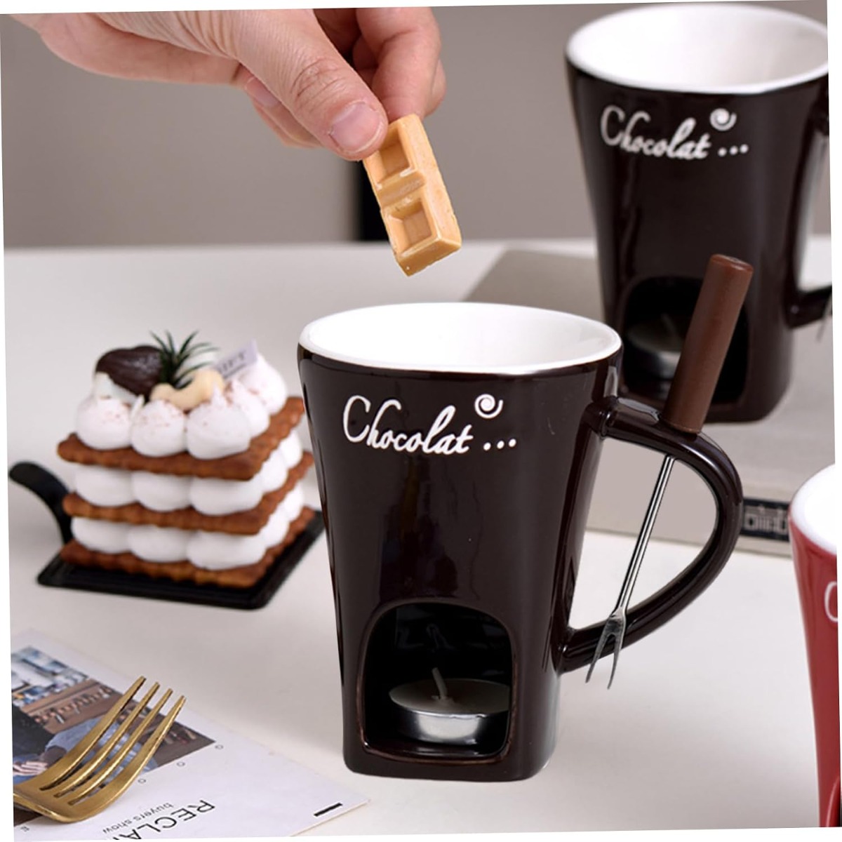 Seramik Çok Fonksiyonlu Çikola - Fondue Pot Ceramic incelemesi ve fiyatı
