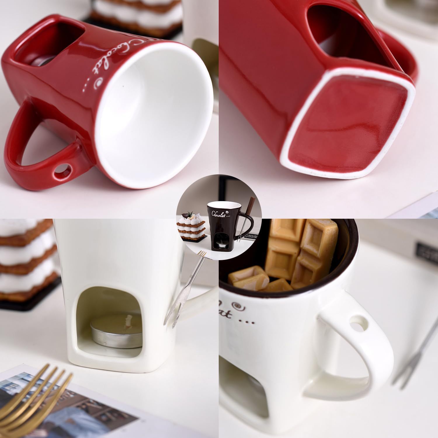 Seramik Çikolata Fondü Kupa Ya - Fondue Pot Ceramic incelemesi ve fiyatı